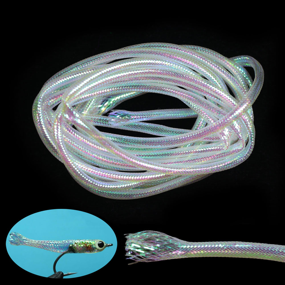 Fishing Equipment Bundle - Tube en Mylar tressé blanc perle,