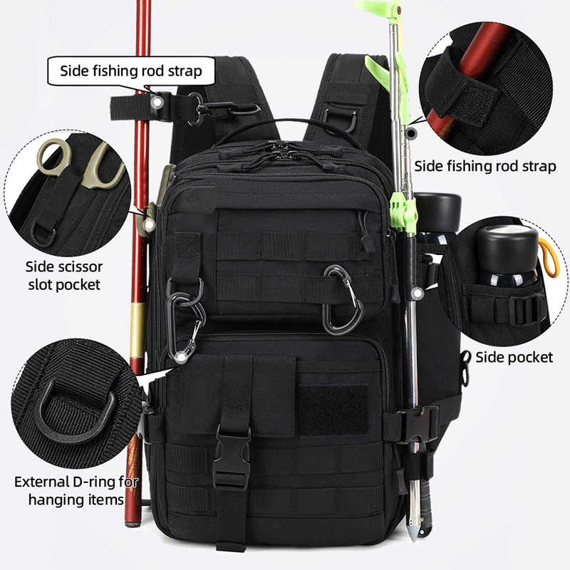 Fishing Equipment Bag - Sac à dos tactique de camping,