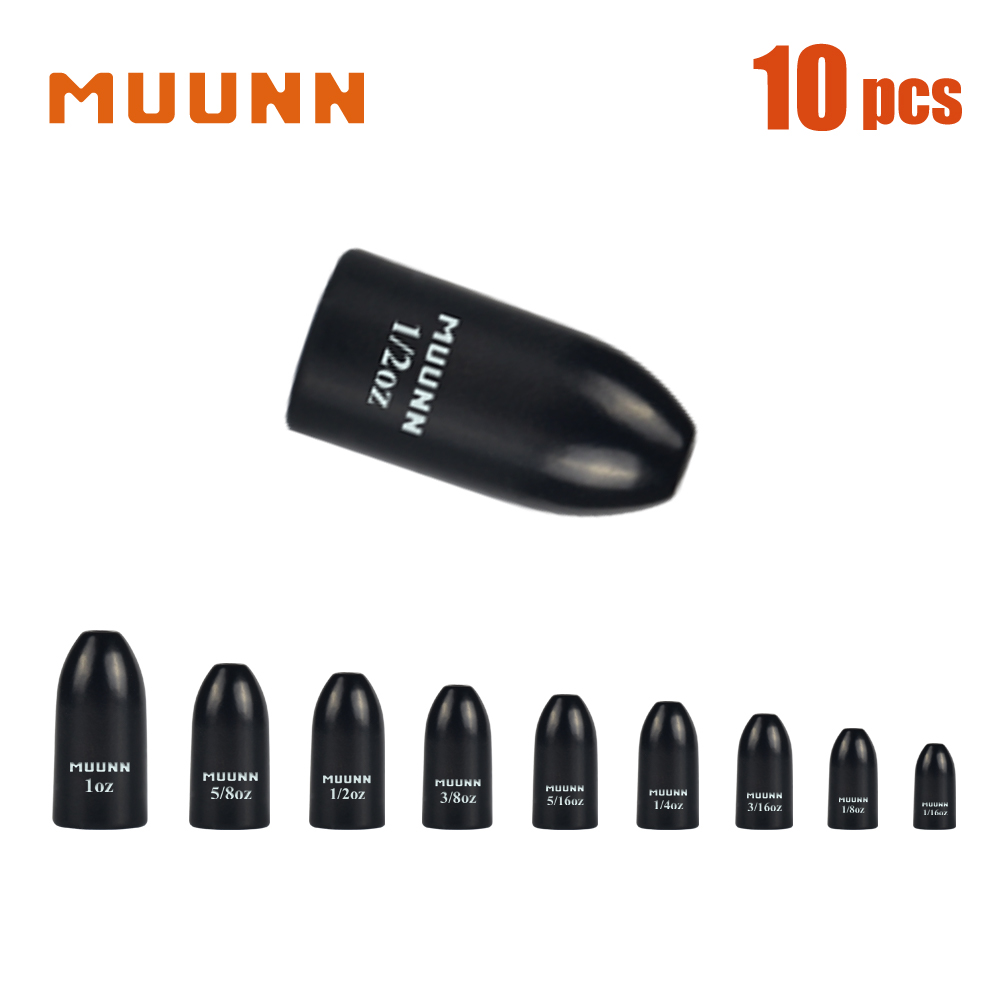 Tungsten Sinkers - MUUNN 10 poids de pêche en