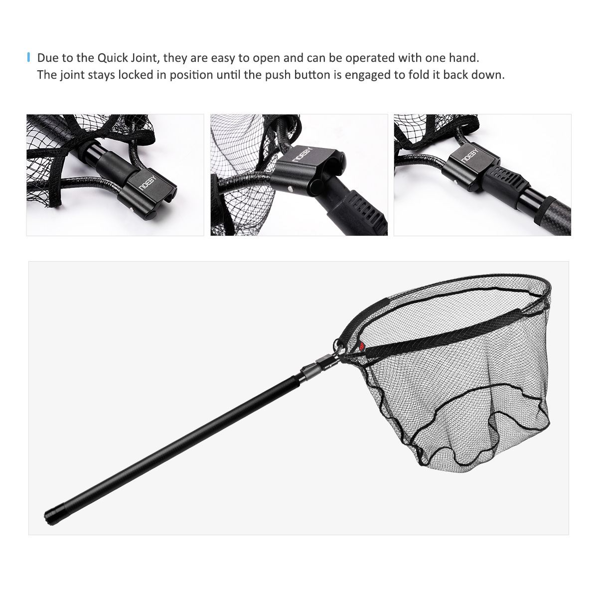 NOEBY Épuisette télescopique à - Landing Net Telescopic avis et prix
