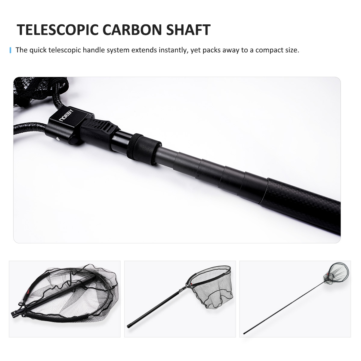 NOEBY Épuisette télescopique à - Landing Net Telescopic avis et prix