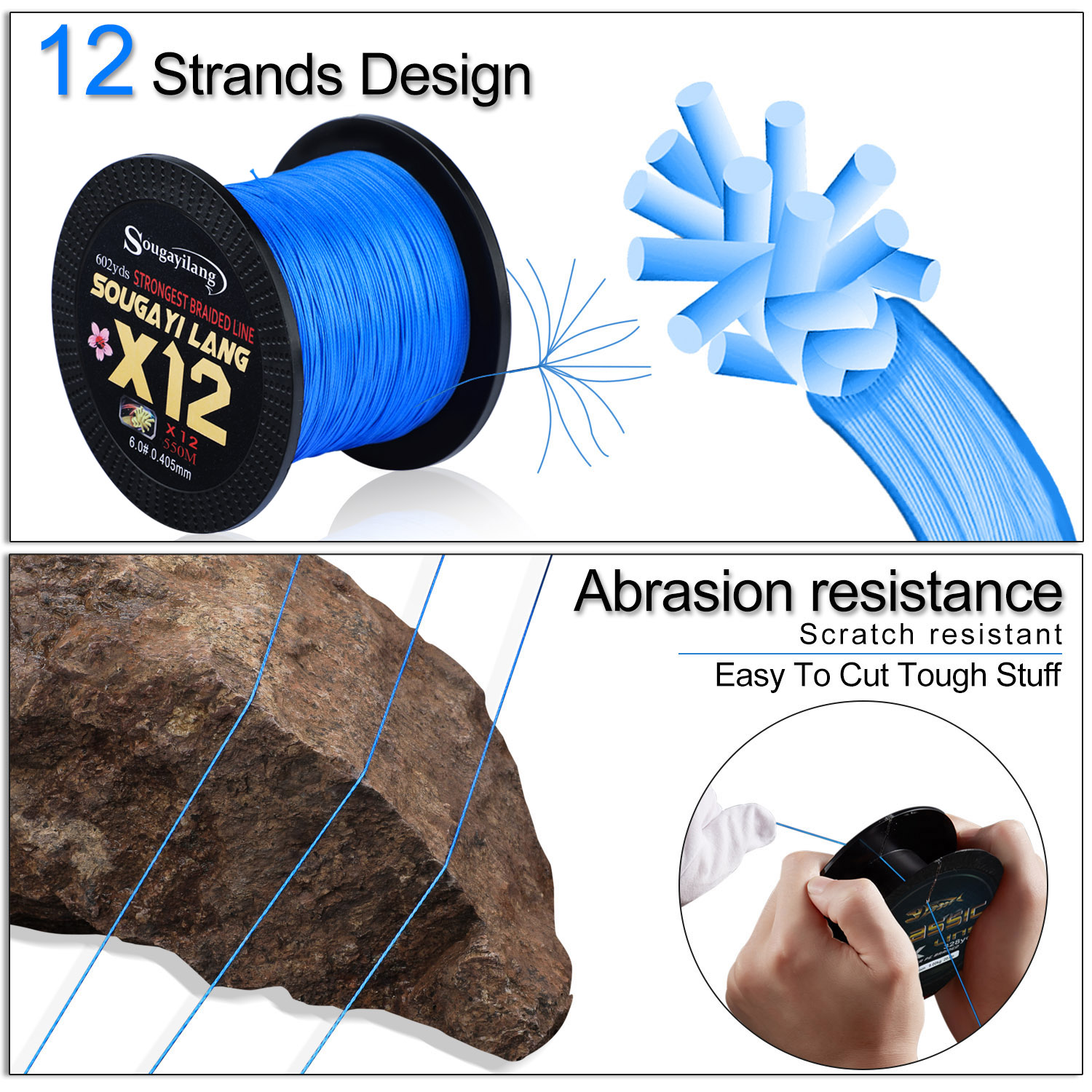 Sougayilang X12 150M 350M 550M - Fishing Equipment Bundle avis et prix