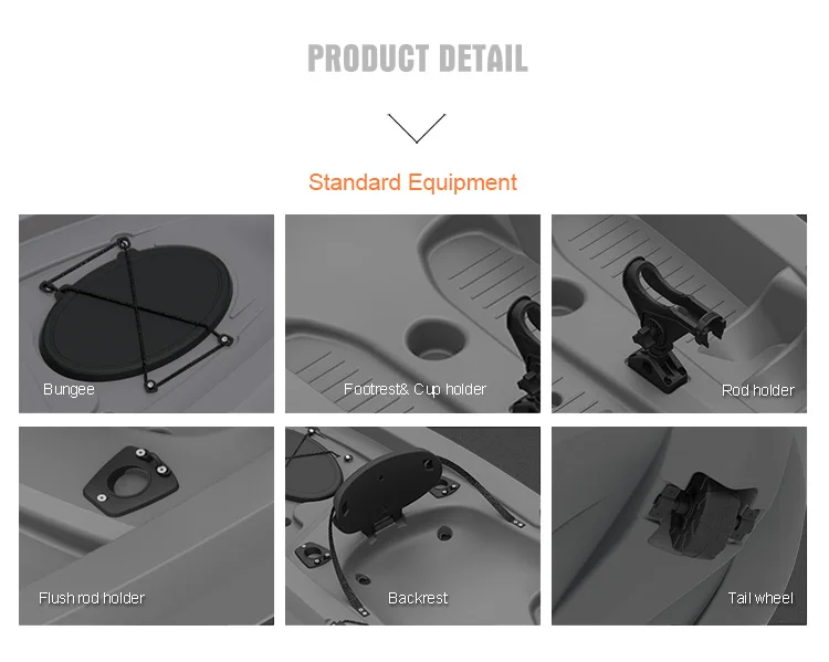 Kayak de pêche en plastique HD - Fishing Equipment Storage avis et prix