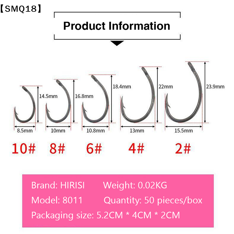 Hirisi 50 hameçons en boîte, h - Fishing Equipment Storage avis et prix