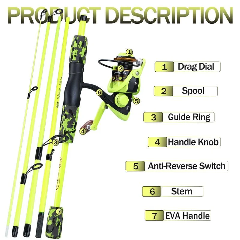 Sougayilang Combo Canne à Pêch - Fishing Equipment Europe avis et prix