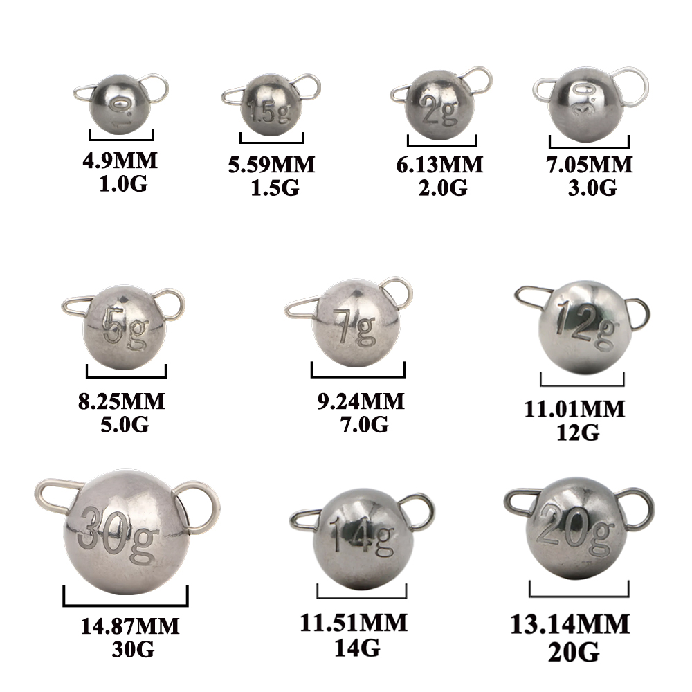 0.3-0.7g pêche tungstène Chebu - Tungsten Sinkers avis et prix