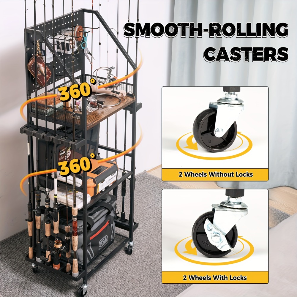 Supports de cannes à pêche pou - Fishing Equipment Storage avis et prix