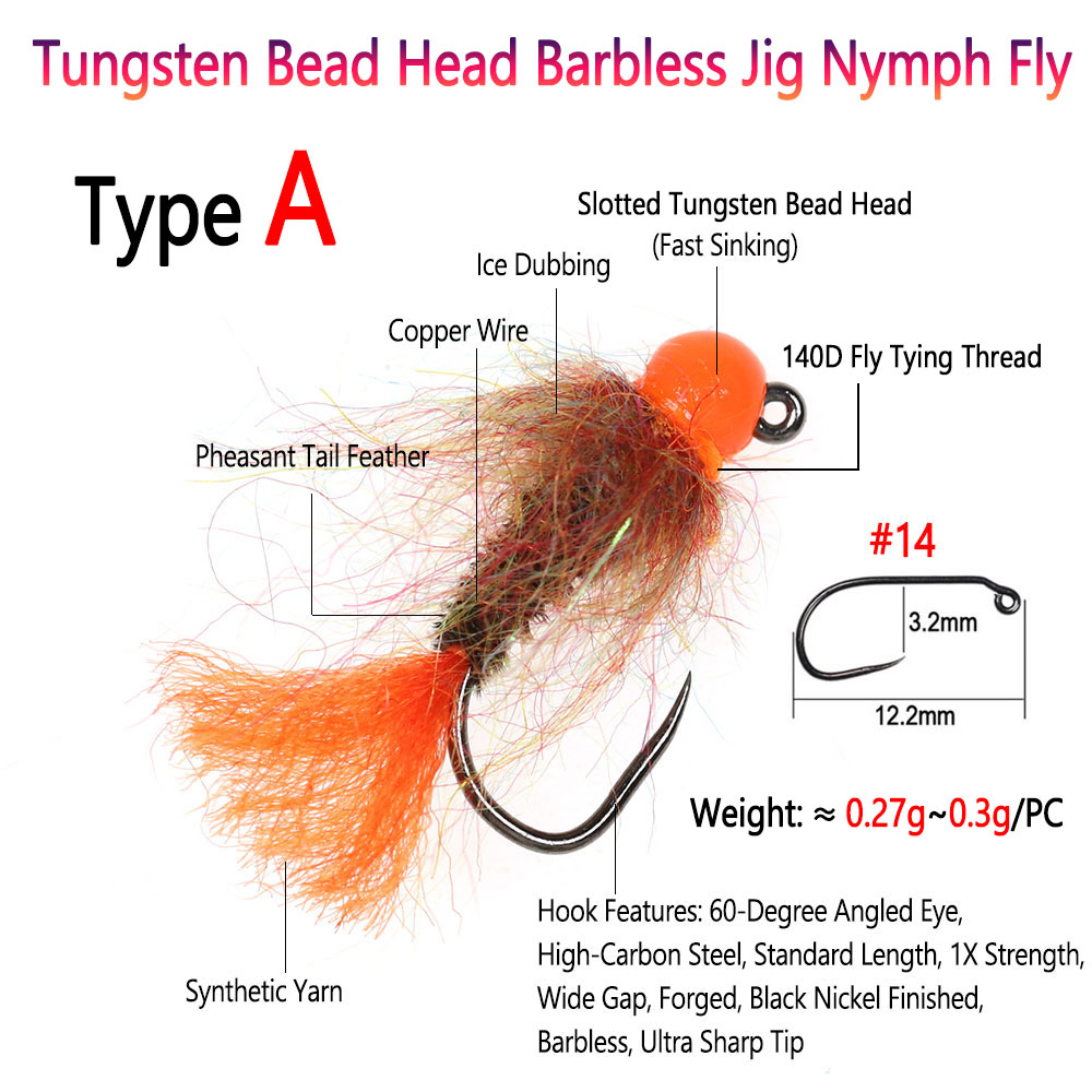 Bimoo 4PCS Tungsten Bead Head  - Fishing Equipment Europe avis et prix
